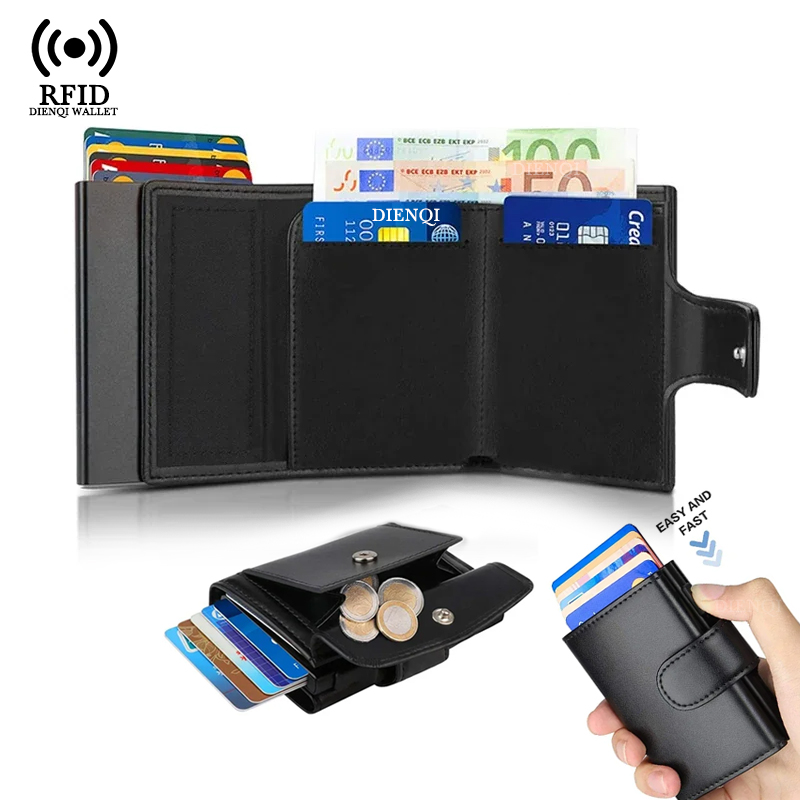 Passport Holder Rfid - Metalowe etui na wizytówki z ochroną
