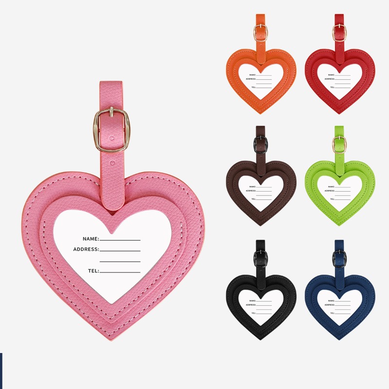 Luggage Tag Leather - Prosty identyfikator do bagażu ze skóry