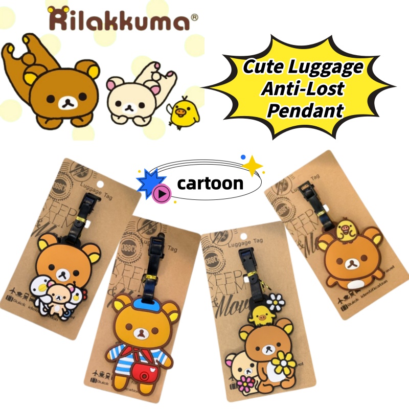 Travel Accessories In Bulk - Rilakkuma Kreatywna Personalizowana Zawieszka do Bagażu,