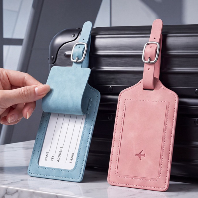 Luggage Tag Leather - 1 szt. etykieta na bagaż z