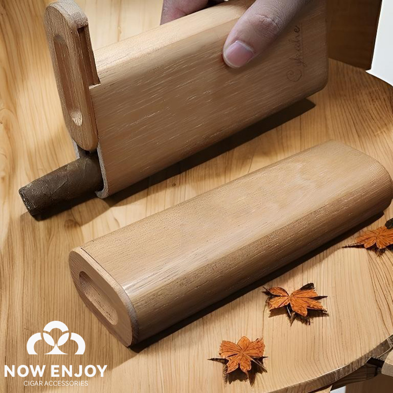 Travel Accessories - Przenośny futerał na cygara z naturalnego