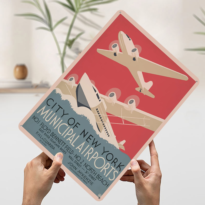 Plakat z nadrukiem vintage z l – Travel Accessories Nyc recenzja i cena