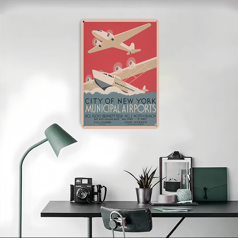 Plakat z nadrukiem vintage z l – Travel Accessories Nyc recenzja i cena