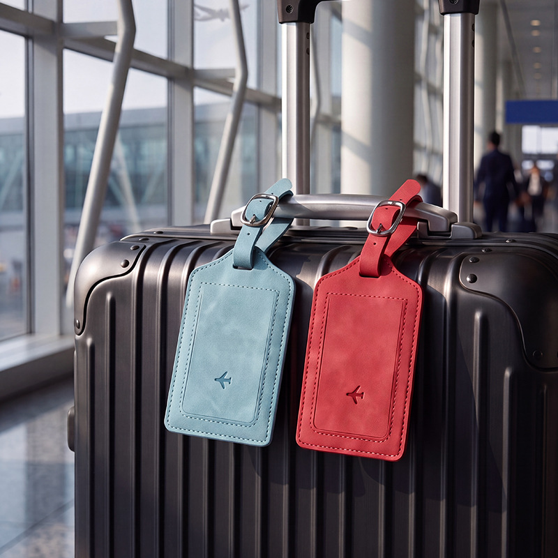 1 szt. etykieta na bagaż z PU  – Luggage Tag Leather recenzja i cena